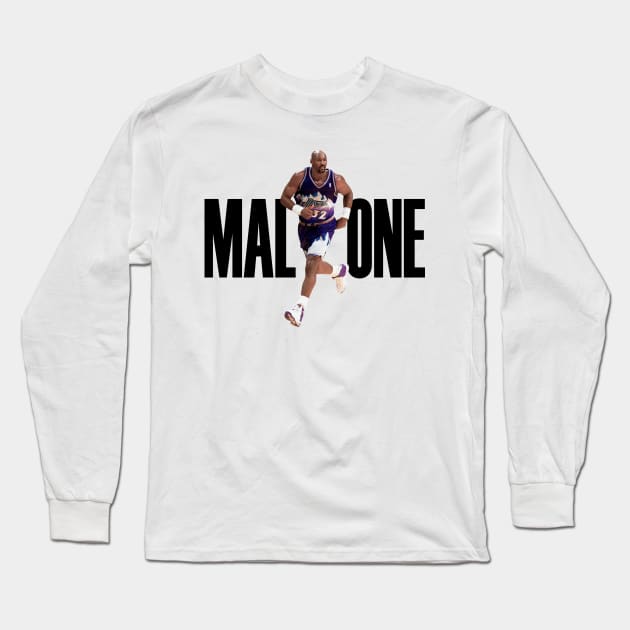 Karl Malone Long Sleeve T-Shirt by TheSIZE
